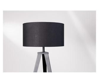 Sjenilo za stolnu svjetiljku, tkanina, crna, visina 20 cm, promjer 35 cm