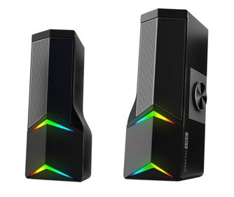 Boxe PC 2in1 GoGEN PSU103, 2 x 3 W, Bluetooth, iluminare RGB, USB, negru