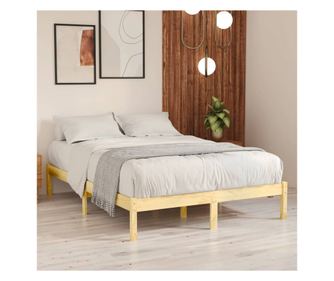 Rám postele UK Super King, 180x200 cm, masivní borové dřevo