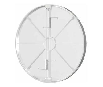 Clapeta antiretur pentru ventilator baie Ø100mm, plastic Alb