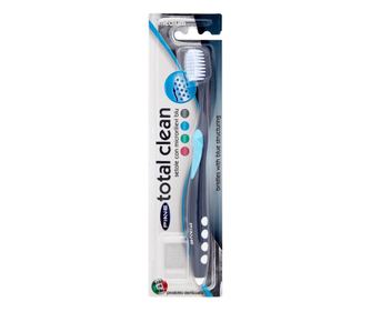 Periuta dinti Piave Total Clean perii Medii in Micro Relief actiune curatare capac protectie