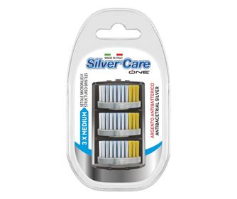 Set 3 rezerve Silver Care One Medii cap argint, actiune antibacteriana naturala si continua