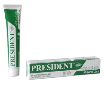 Zobna pasta President Eco Bio homeopatska, brez mentola 50ml