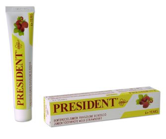 Zobna pasta PresiDent Junior, za otroke (6+), okus jagode 50ml