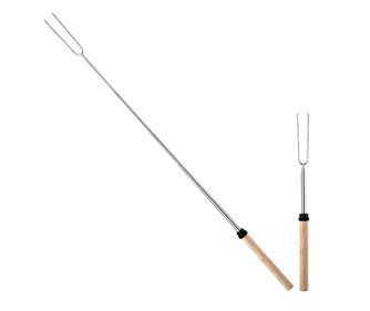 Furculita telescopică pentru grătar extensibila, 82 cm, Gonga® Argintiu