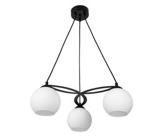 Полилей ТЕА, черен, 3xE27