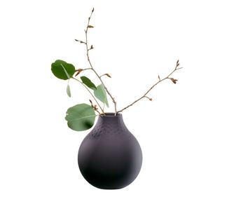 Vaza Villeroy & Boch Manufacture Collier Perle Small 12cm, negru mat - 331600