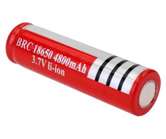 Συσσωρευτής IdeallStore®, GH 18650, 6800 mAh, 3.7 V, Li-ion, rosu