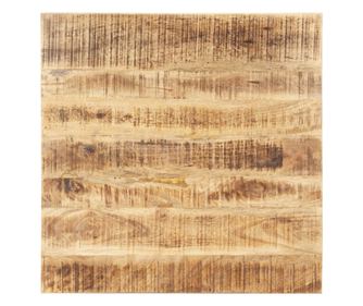 Asztallap, 60x60 cm, tömör mangófa, 25-27 mm