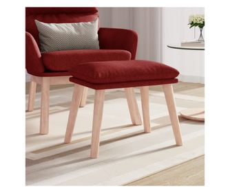 Piros bor szn szk, 45x29,5x39 cm, textil anyagbl