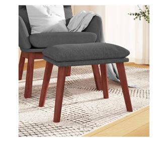 Stt szrke szvetbl kszlt, 45x29,5x39 cm-es taburet
