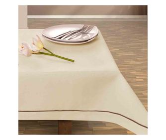 Fata de masa Vintage cu motiv clasic, 160x300 cm, Crem, Decor Tephani Vintage 300x160