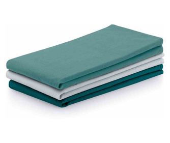 Set prosop de bucatarie Letty model clasic, 3 buc, Turcoaz, 50x70 cm