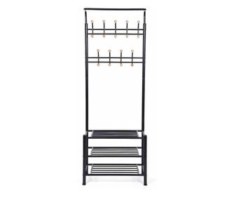 Cuier stil clasic colectia Ergo, 68.8x35.2x187 cm, Negru, Songmics
