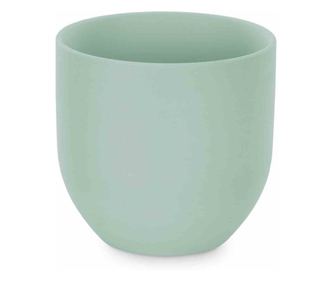 Recipient ceramica depozitare colectia Shire, 10x10x9.5 cm, Verde, Amelia Home