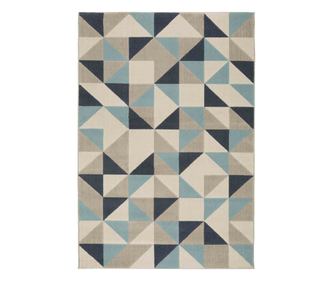 Covor cu par scurt DESSERT 3 culoare albastru stil scandinav 160x230 benuta