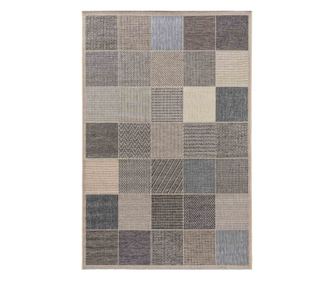 Covor cu par scurt RIVER 5 culoare albastru stil boho 100x150 benuta