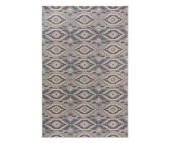 Covor cu par scurt RIVER 8 culoare albastru stil tropical 133x190 benuta