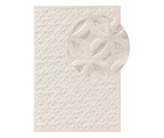 Covor cu par scurt BONTE 2 culoare cremos stil boho 120x170 benuta