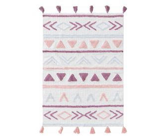 Covor cu par scurt LEVI culoare roz pudra stil minimalist 80x120 benuta