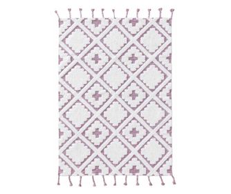 Covor cu par scurt MATHEO culoare purpuriu stil minimalist 160x230 benuta