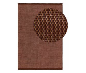 Covor cu par scurt ROCCO culoare maro stil tropical 120x170 benuta