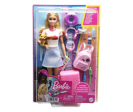 Mattel Barbie: Dreamhouse Adventures utazó Barbie baba kiegészítőkkel (HJY18)