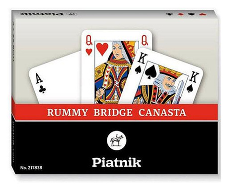 Piatnik Standard Römi kártya, dupla csomag 2x55 lap (217838)
