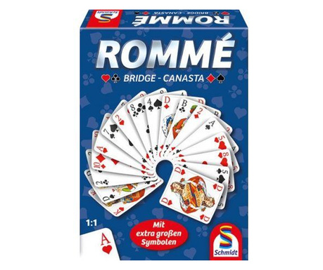 Schmidt Rommé, Bridge, Canasta német nyelvű társasjáték (4001504494209)