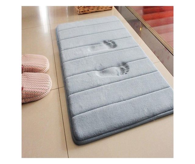 Covoras de baie Memory Foam 40x60 cm, gri