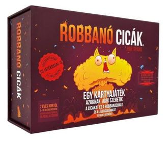 Игра на карти Gémklub Exploding cats - парти пакет