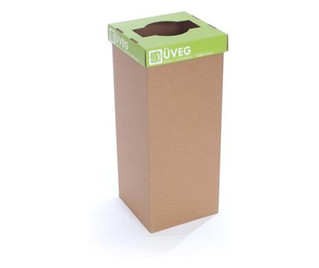Recobin URE003 Slim újrahasznosított szelektív hulladékgyűjtő 60l zöld