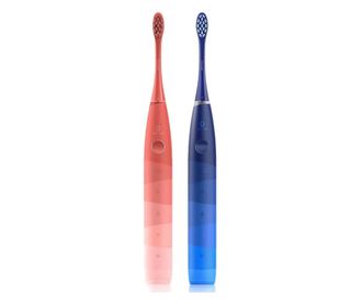 Комплект 2 звукови електрически четки за зъби Oclean, Find Duo Set, Червен/Син