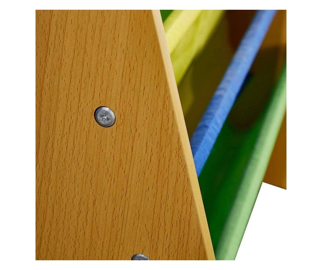 Drveni organizator za knjige i igračke za djecu, polica za knjige s policama za dječju sobu - BOJE - 4