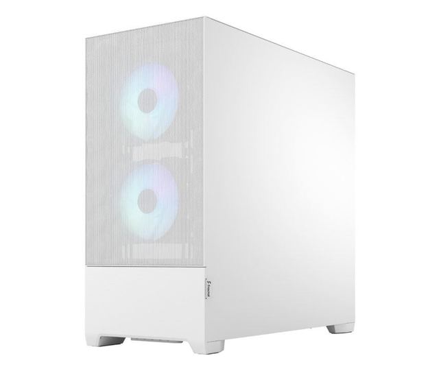Fractal Design Pop Air táp nélküli ablakos ház RGB White TG Clear Tint - fehér (FD-C-POR1A-01)