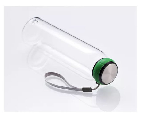 Benetton BE-0301 boroszilikát üveg palack zöld kupakkal 550ml