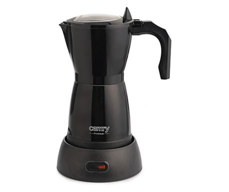 Електрическа кубинска кафеварка Camry CR 4415B, 480 W, 300ml, 6 ч, Автоматично изключване, Черен
