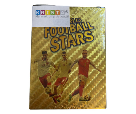 Set 55 cartonase aurii Fotbalisti - World Football Stars