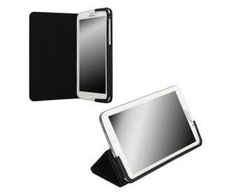 KRUSELL MALMÖ bőr hatású tok (FLIP, asztali tartó funkció) FEKETE [Samsung Galaxy Tab4 7.0 3G (SM-T231)]