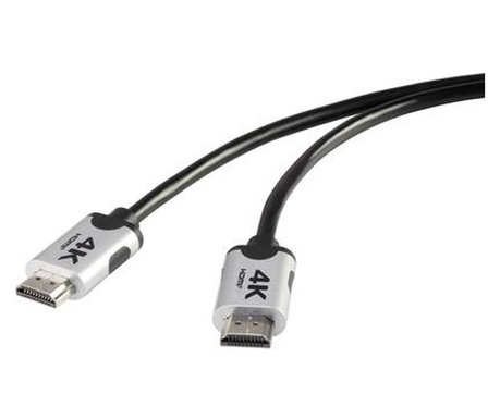 Prémium HDMI 4k/Ultra-HD Csatlakozókábel[1x HDMI dugó - 1x HDMI dugó]6.00 mFeketeSpeaKa Professional
