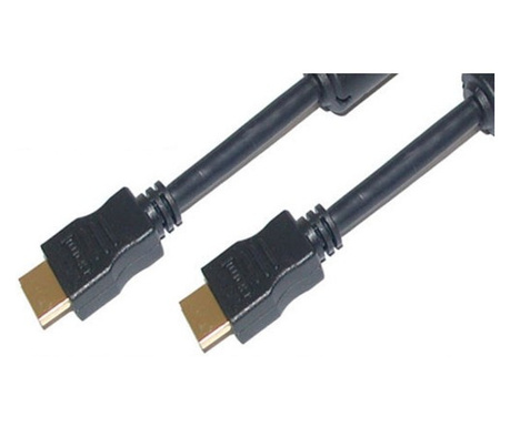 HDMI (ST-ST) 5m 3D Ethernet 4K negru (77475-FERRIT)