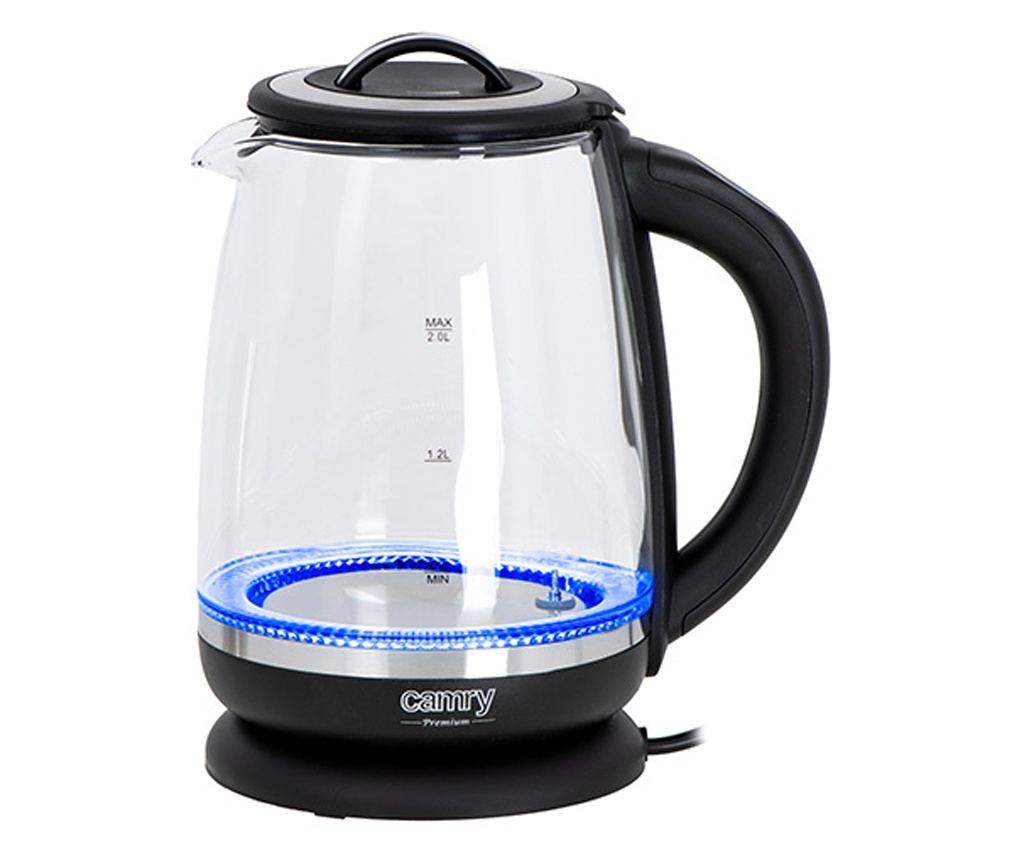 Fierbator din sticla cu infuzor pentru ceai Camry CR 1290,  2 L - 8