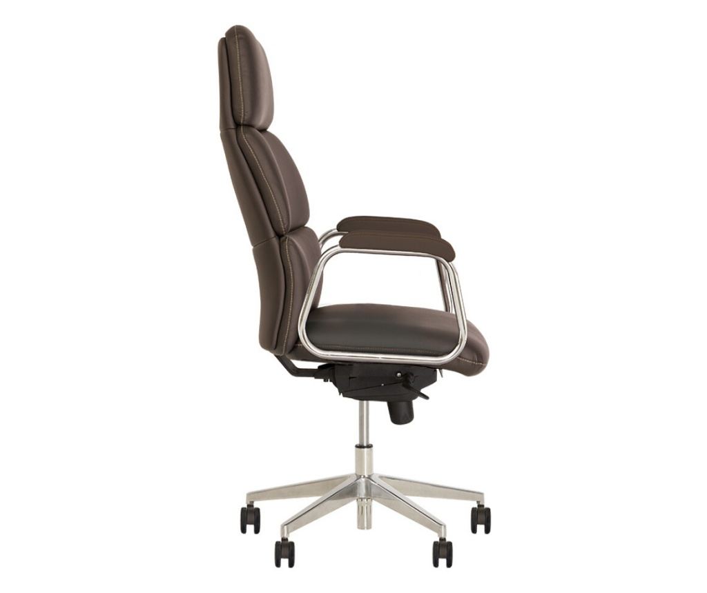 Set 2 direktorska stolica VEGAS, Tamno smeđa, ekološka koža - 3