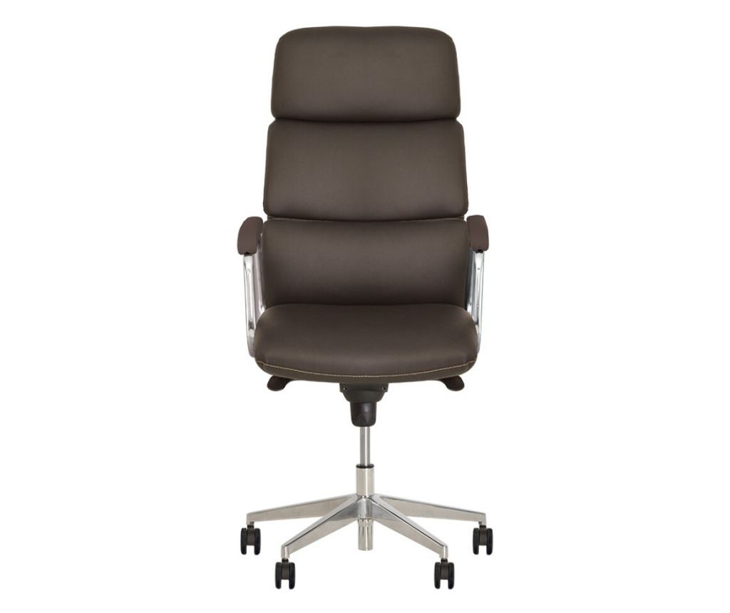 Set 2 direktorska stolica VEGAS, Tamno smeđa, ekološka koža - 4