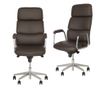 Set 2 direktorska stolica VEGAS, Tamno smeđa, ekološka koža
