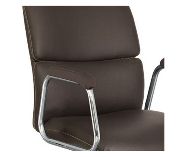 Set 2 direktorska stolica VEGAS, Tamno smeđa, ekološka koža