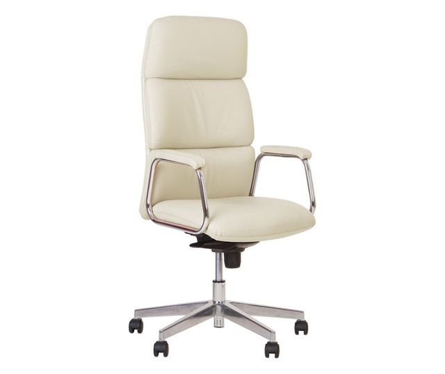 Set 2 direktorska stolica VEGAS, Krem, ekološka koža