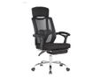 Ergonomska direktorska stolica ZEN, Crna, Mreža/Tekstil s produžetkom za noge