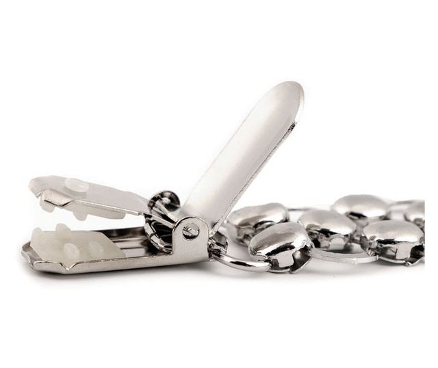 Clips / Inchizatoare cardigan, 2.6 x 14.5 cm Silver