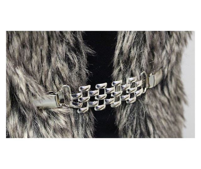 Clips / Inchizatoare cardigan, 2.6 x 14.5 cm Silver